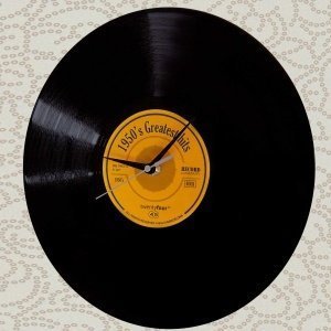 Schallplatten Wanduhr