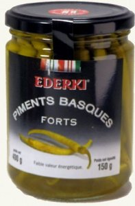 Scharfe baskische Peperoni, 400g (Abtrop