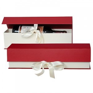 Schatulle mit Schleife für 1 Flasche Wei
