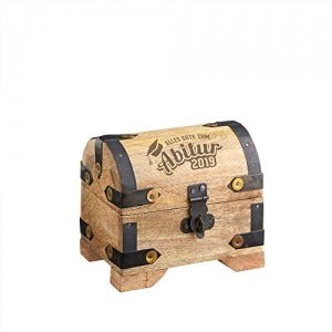 Schatztruhe mit Gravur Zum Abitur