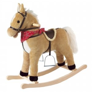 Schaukelpferd mit Sattel