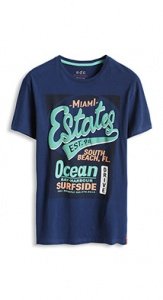 Schaum-Print Baumwoll Jersey Shirt