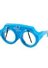 Scheibenwischer Brille blau