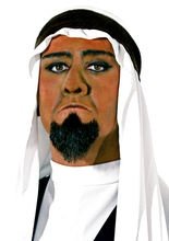 Scheich Bart schwarz