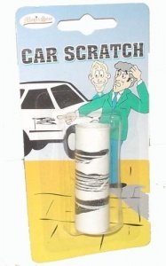 Scherz-Aufkleber "Kratzer im Auto"