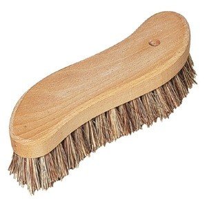 Scheuerbürste aus Buchenholz mit Natur-B
