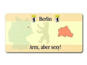 Schild als Geschenk - Bundesland Berlin 