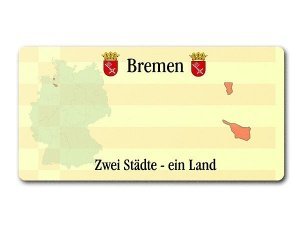 Schild als Geschenk- Bundesland Bremen m