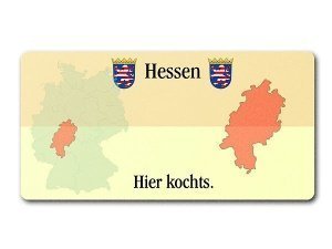 Schild als Geschenk - Bundesland Hessen 