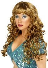 Schillerlocken Perücke braun