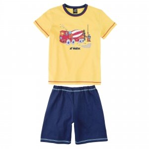 Schlafanzug 2-tlg. kurz gelb