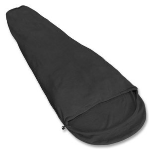 Schlafsack Fleece 200G schwarz