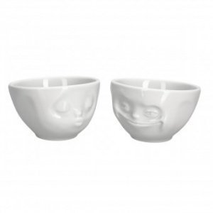 Sch?lchen-Set Tassen Motiv Kussmund & Gr