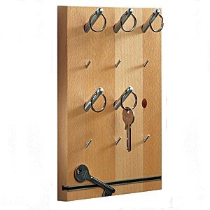 Schlüssel-Brett ´Pin´ aus Buche natur