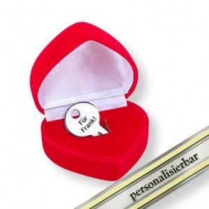 Schlüssel zu meinem Herzen in roter Herz