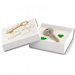 Schlüssel zum Glück mit Wunschgravur