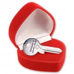 Schlüssel zum Herzen mit Wunschgravur He