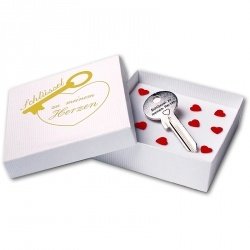 Schlüssel zum Herzen mit Wunschgravur