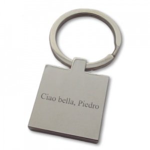 Schlüsselanhänger Edelstahl mit Gravur