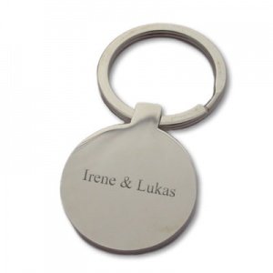 Schlüsselanhänger Edelstahl mit Gravur