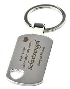 Schlüsselanhänger Fahre nie schneller