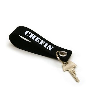 Schlüsselanhänger Filz Chefin schwarz