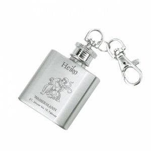 Schlüsselanhänger *Flachmann Wassermann*