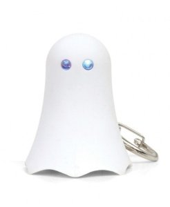 Schlüsselanhänger Ghost - Geist mit LED 