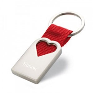 Schlüsselanhänger Herz mit Gravur