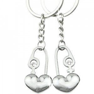 Schlüsselanhänger - Herzen mit Strass