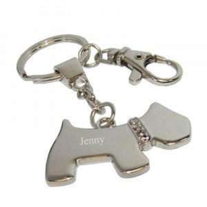 Schlüsselanhänger Hund mit Gravur