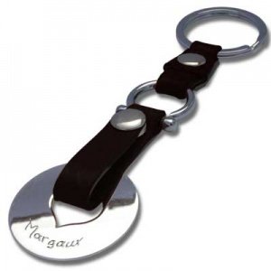 Schlüsselanhänger Leder Herz