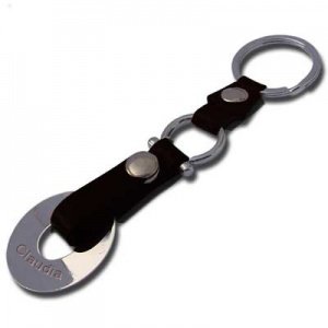 Schlüsselanhänger Leder Jeton