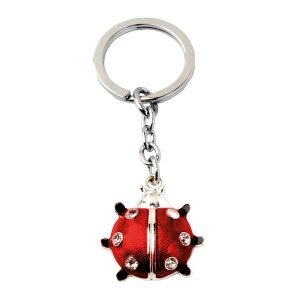 Schlüsselanhänger - Marienkäfer aus Meta