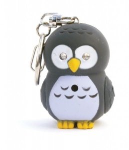 Schlüsselanhänger Owl - Eule mit LED Lam