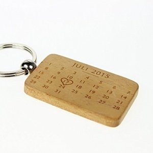 Schlüsselanhänger aus Holz Gravur "Kalen