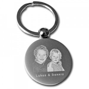 Schlüsselanhänger Rund glänzend