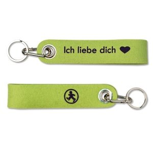 Schlüsselband Ich liebe Dich, kiwi