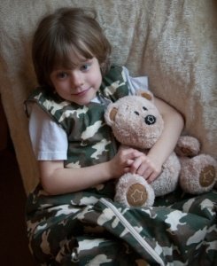 Schlummersack Kinder Schlafsack Camoufla