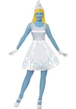 Schlumpfine Schlümpfe Comic Damenkostüm 