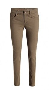 Schmale Baumwoll-Stretch-Hose