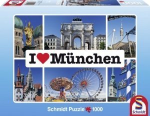 I love München, 1000 Teile Puzzle