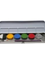 Schmink-Palette mit 6 Farben und Glitzer