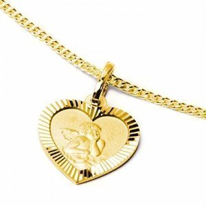 Schmuck Klein Goldener Anhänger Herz