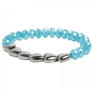 Schmuck-art Armband Padua silver-aqua