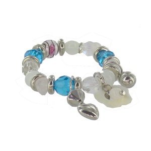 Schmuck-art Armband Perlmutt Flower whit