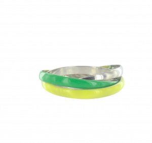 Schmuck-art Armreif Elin green-yellow-si