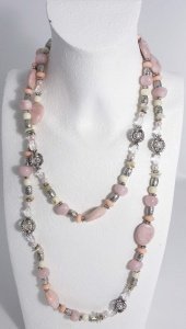 Schmuck-art Halskette Indian Summer rose