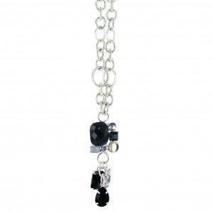 Schmuck-art Halskette Kira black silver