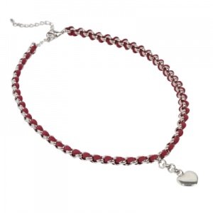 Schmuck-art Halskette Silver Heart burgu
